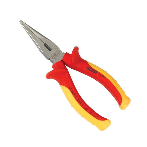 Kìm mỏ nhọn cách điện 6 inch - 8 inch STANLEY