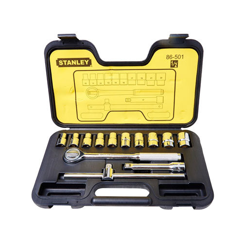 Đầu tuýp 1/2 inch DR (14 chi tiết) 12PT MET Stanley 86-501