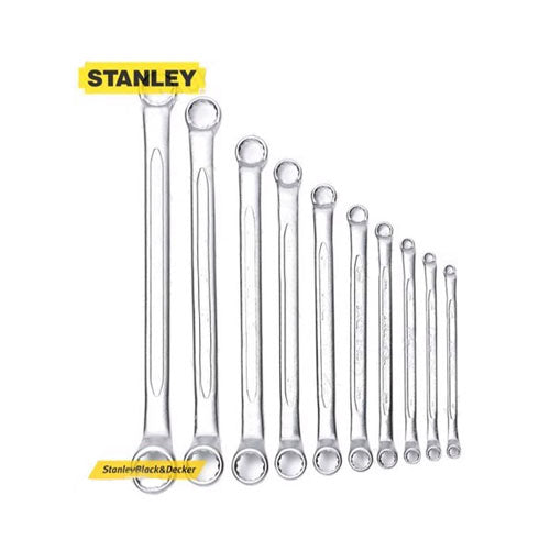 Cờ lê 2 đầu vòng 75° hệ MET (bộ 10 chi tiết) Stanley 87-617-3