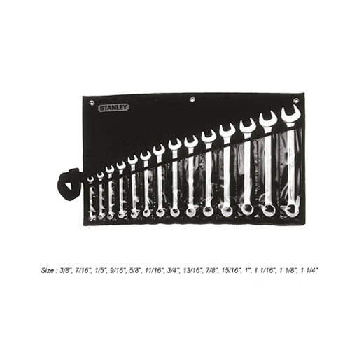 Cờ lê bộ vòng miệng SL hệ INCH 14 chi tiết Stanley 87-709-1