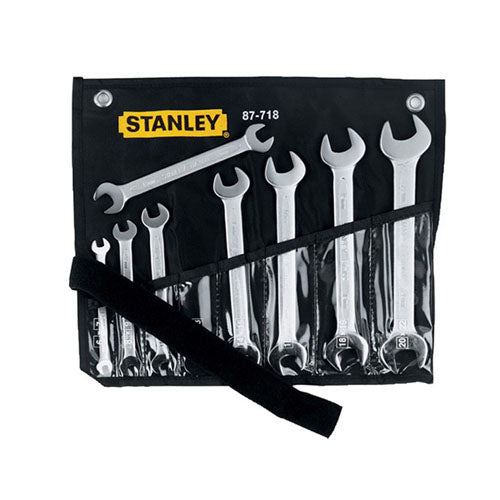 Cờ lê 2 đầu miệng hệ MET (8 chi tiết) Stanley 87-718-1