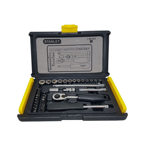 Đầu tuýp bộ 1/4 inch MET 35 chi tiết Stanley 89-033-1