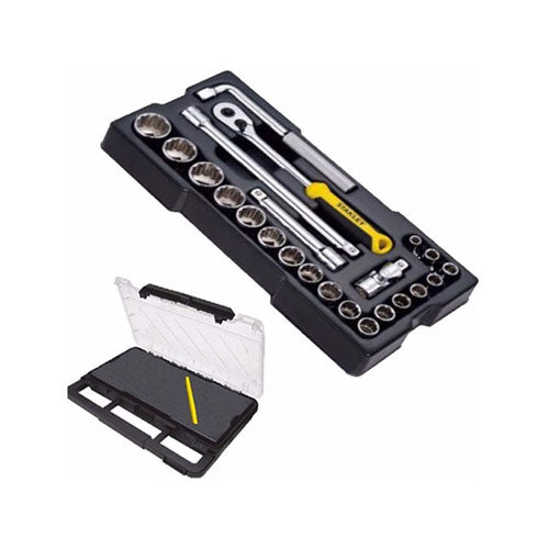 Đầu tuýp 23PC 1/2 inch 12PT met Stanley STMT74726-8C