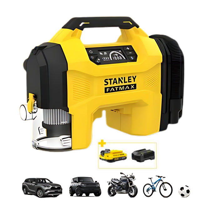 Máy hút bụi đa năng tích hợp chức năng bơm xe STANLEY SL2015, hút bụi khô, ướt và thổi. Dùng Pin 20V