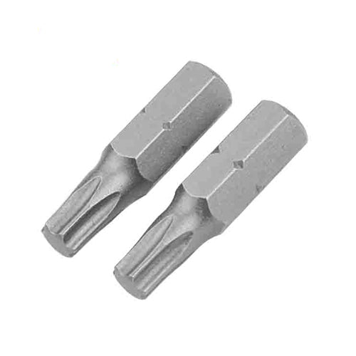 Bộ 2 đầu vít lục giác bông công nghiệp 25mm, thép S2, phủ Satin TOLSEN