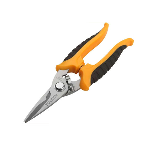 Kéo cắt đa năng, lưỡi thép không gỉ, tay cầm nhựa mềm 180mm/7 inch TOLSEN 30042