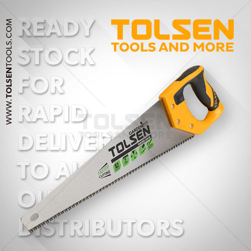 Cưa bản trắng tay cầm nhựa, lưỡi cưa thép 65Mn 400 - 550mm TOLSEN