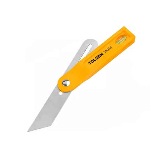 Thước copy góc công nghiệp 200mm/8 inch TOLSEN 35035, thép 2Cr13 không gỉ, tay cầm nhựa ABS