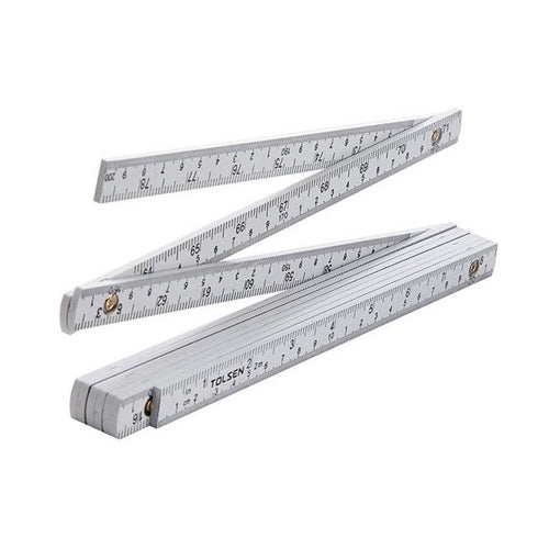 Thước xếp nhựa hệ mét/inch, thân nhựa ABS 2m/80 inch TOLSEN 35047