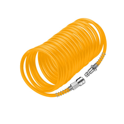 Ống khí nén xoắn ốc 10 - 15m, đầu nối 1/4 inch TOLSEN