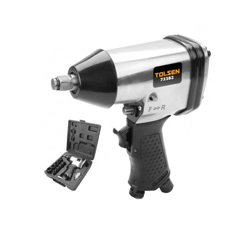 Bộ súng hơi mở bu lông 1/2 inch - 17 món TOLSEN 73382
