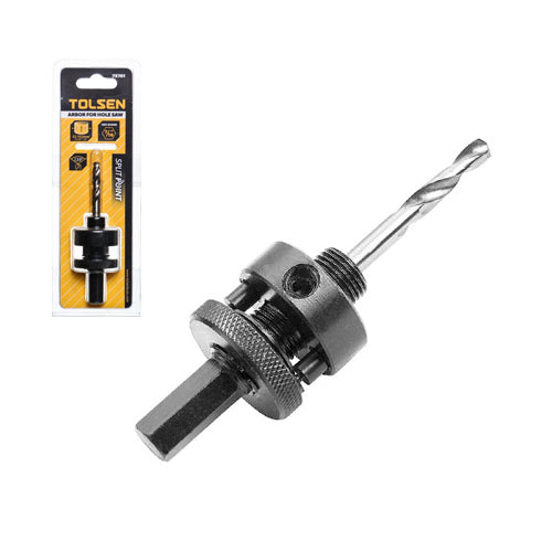 Mũi trục khoét 32 - 152mm TOLSEN 75701 với trục 7/16 inch và mũi khoan M2 HSS 1/4 inchx75 mm