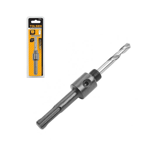 Mũi trục khoét SDS-PLUS 14 - 30mm TOLSEN 75702 với mũi khoan M2 HSS 1/4 inchx75 mm