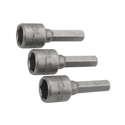 Bộ 3 đầu vít bắn tôn không từ tính 8mm, đuôi lục giác 1/4 inch, dài 88mm TOLSEN 77803