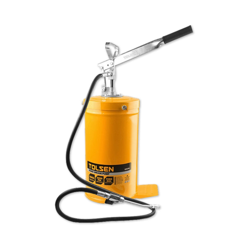 Bình bơm mỡ bò gạt tay 16L TOLSEN 65211, thùng thép