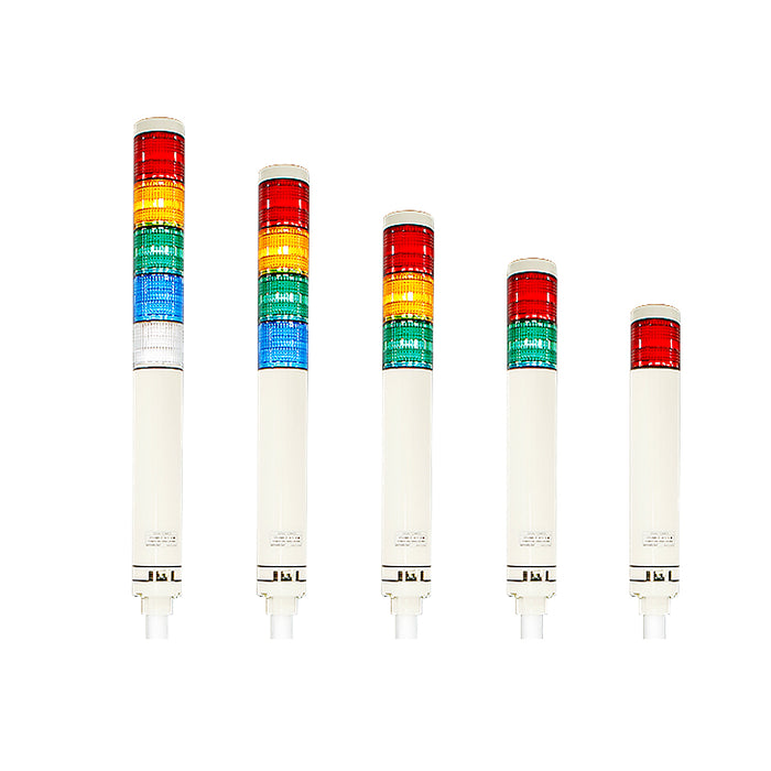 Đèn báo nhiều tầng dạng tháp Ø40mm Hanyoung Nux STL040 Series cao cấp, kiểu đèn sáng liên tục. Tiêu chẩn CE, UL và IP54