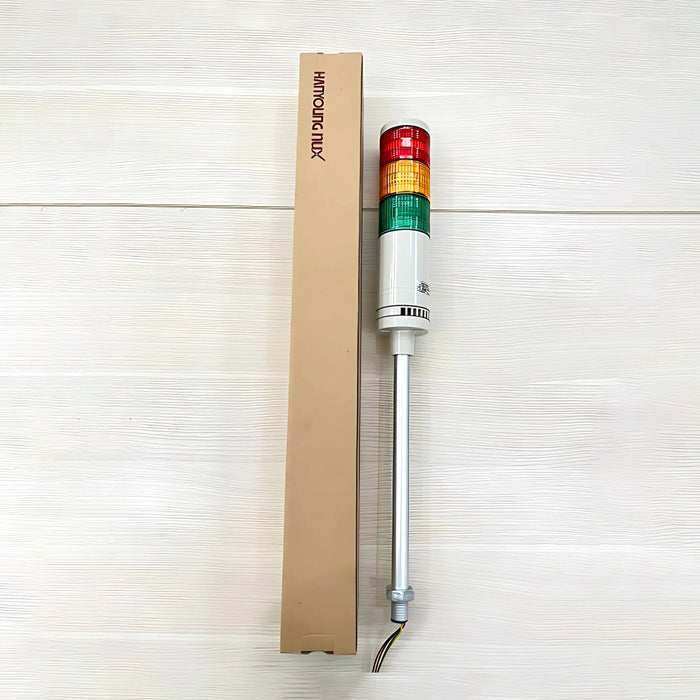 Đèn báo nhiều tầng dạng tháp Ø40mm Hanyoung Nux STL040 Series cao cấp, kiểu đèn sáng liên tục. Tiêu chẩn CE, UL và IP54