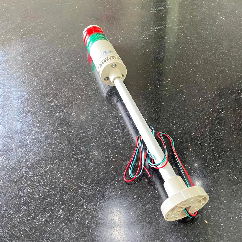 Đèn báo nhiều tầng dạng tháp Ø80mm Hanyoung Nux STL080 Series cao cấp, kiểu đèn sáng liên tục. Tiêu chẩn CE, UL và IP54