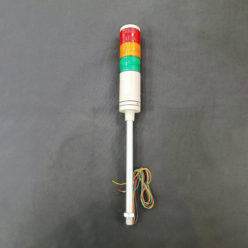 Đèn báo nhiều tầng dạng tháp Ø80mm Hanyoung Nux STL080 Series cao cấp, kiểu đèn sáng liên tục. Tiêu chẩn CE, UL và IP54