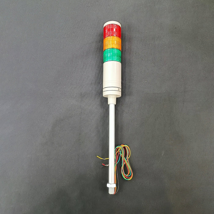 Đèn báo nhiều tầng dạng tháp Ø80mm Hanyoung Nux STL080 Series cao cấp, kiểu đèn sáng liên tục. Tiêu chẩn CE, UL và IP54