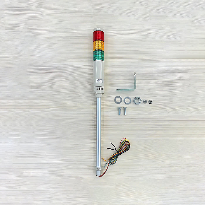 Đèn báo nhiều tầng dạng tháp Ø80mm Hanyoung Nux STL080 Series cao cấp, kiểu đèn sáng liên tục. Tiêu chẩn CE, UL và IP54