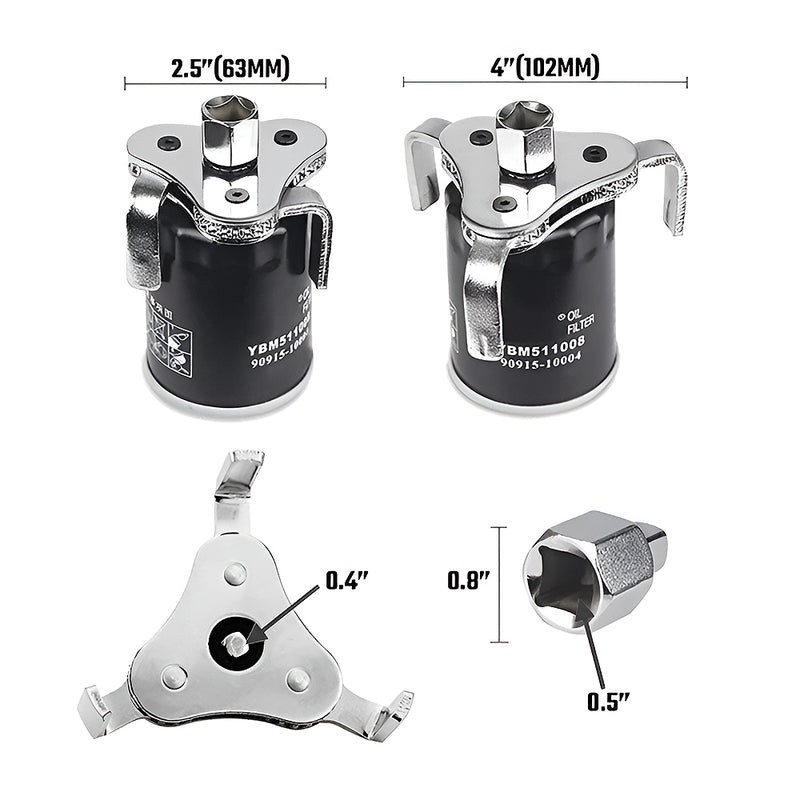 Cảo mở lọc dầu 3 chân, đầu cốt 1/2 inches Workpro WP319011