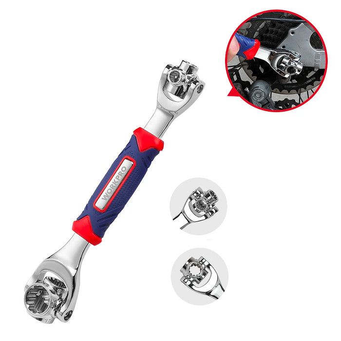 Cờ lê 8 chức năng, đầu xoay 360 độ Workpro WP272018