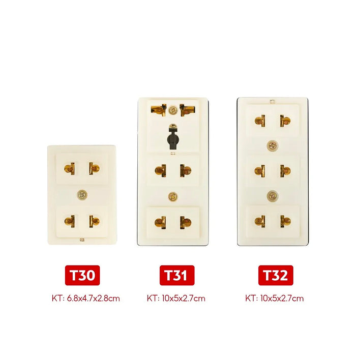 Ổ cắm lắp nổi 3 cổng SOPOKA T31