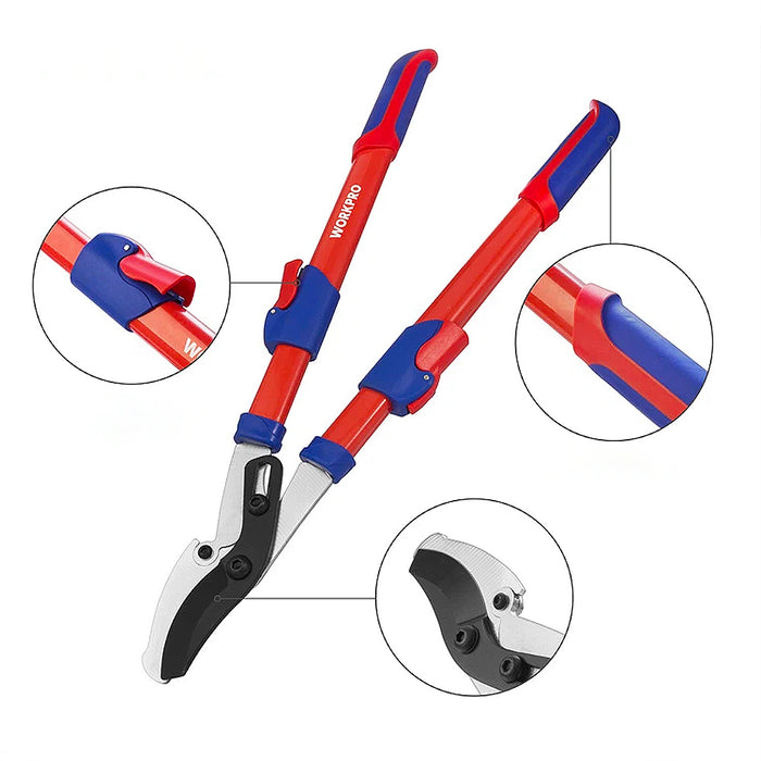Kéo cắt cành cao cán dài 920mm (có thể thu gọn) Workpro WP332007