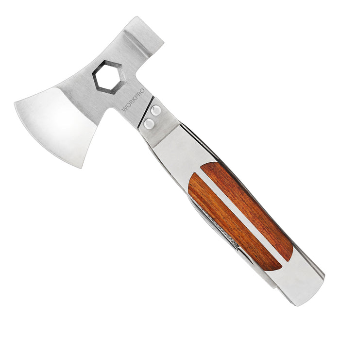 Rìu đa năng 12 trong 1, vật liệu bằng thép không gỉ Workpro WP383001