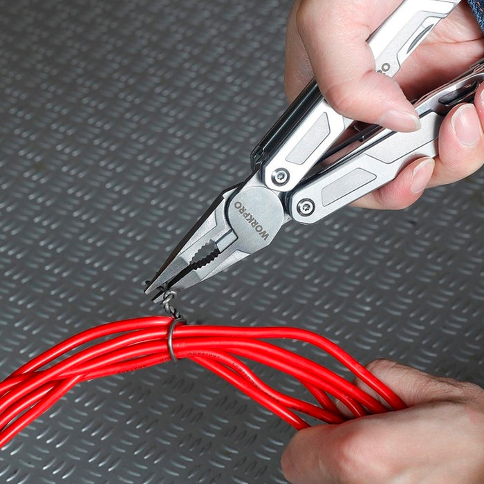 Kìm đa năng 15 trong 1, vật liệu bằng thép không gỉ Workpro WP382002