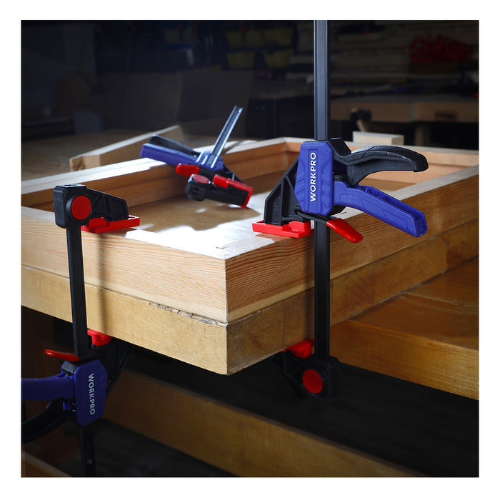 Cảo bóp nhanh hạng nặng, lực bóp 140kg (300 Lbs) có cơ chế khoá và xả kẹp nhanh (Có thể chuyển chế độ nong rộng) Workpro