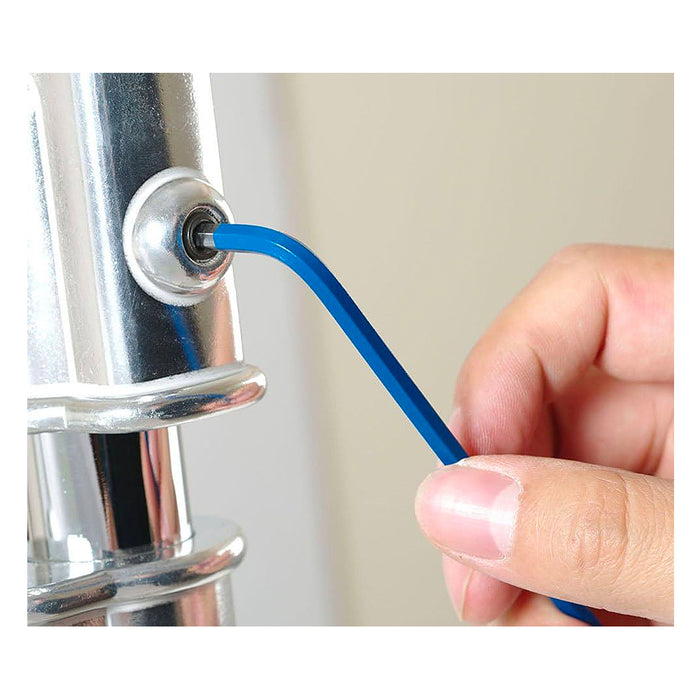 Bộ 9 cây lục giác đầu bi kiểu chữ L, hệ inch (SAE), loại dài, thép CR-V mạ chống gỉ, phủ bột chống trượt Workpro WP222013 (mã cũ W022017)