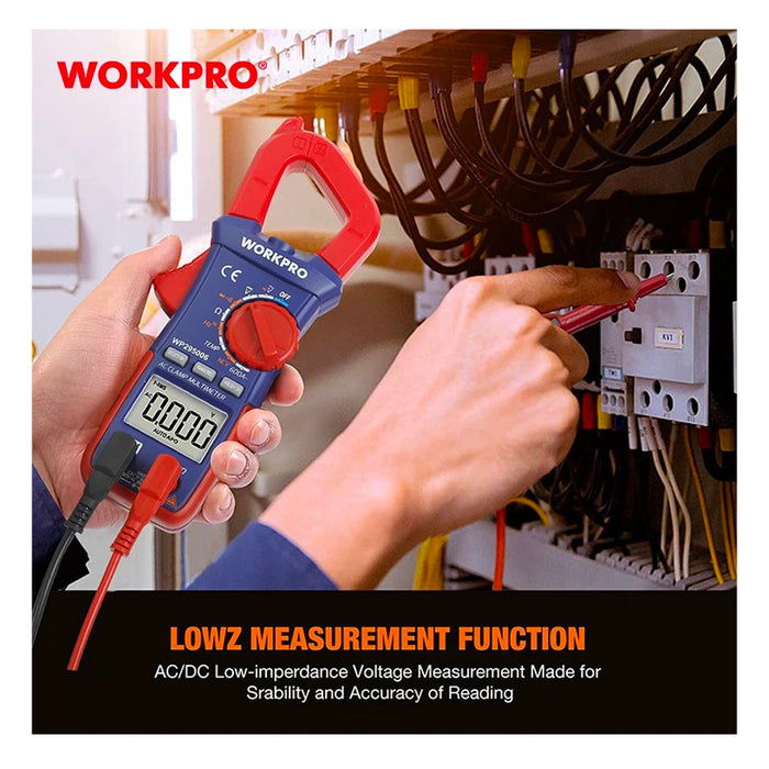 Đồng hồ ampe kìm kết hợp đo điện vạn năng multimeter Workpro WP295006