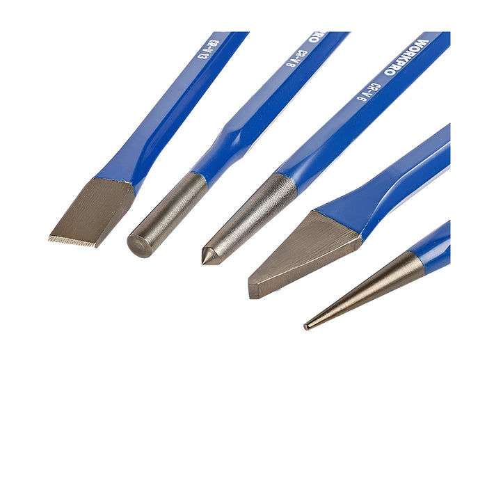 Bộ 5 cây đục ngụi nhiều mũi thân lục giác Workpro Wp201303