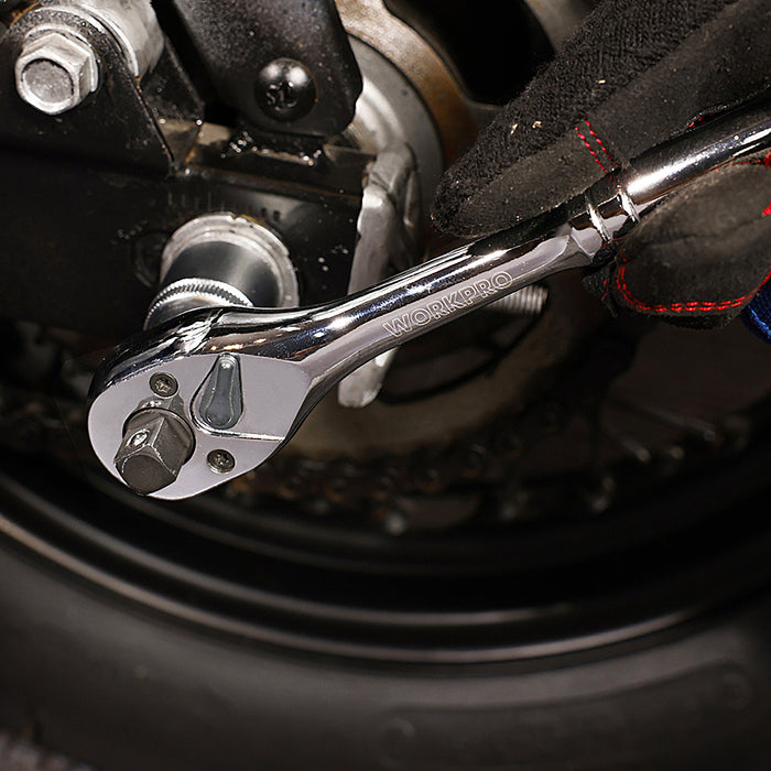 Cần siết tự động đa năng gắn được đồng thời 3 đầu cốt 1/4 inch, 3/8 inch và 1/2 inch Workpro WP271014