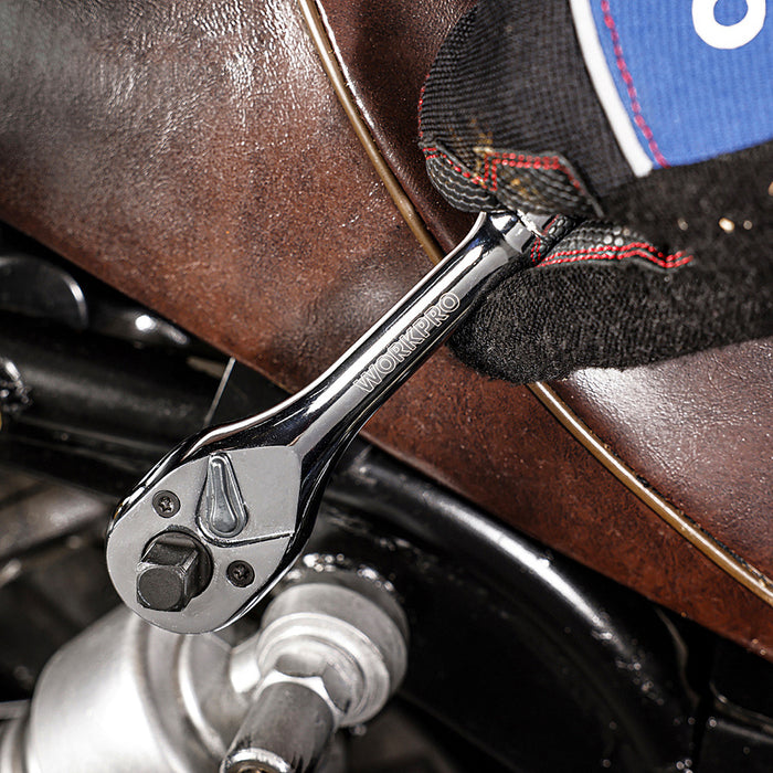 Cần siết tự động đa năng gắn được đồng thời 3 đầu cốt 1/4 inch, 3/8 inch và 1/2 inch Workpro WP271014