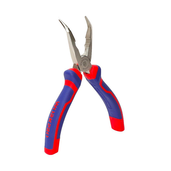 Kìm mỏ nhọn mũi cong tay cầm bằng nhựa chống trượt Workpro