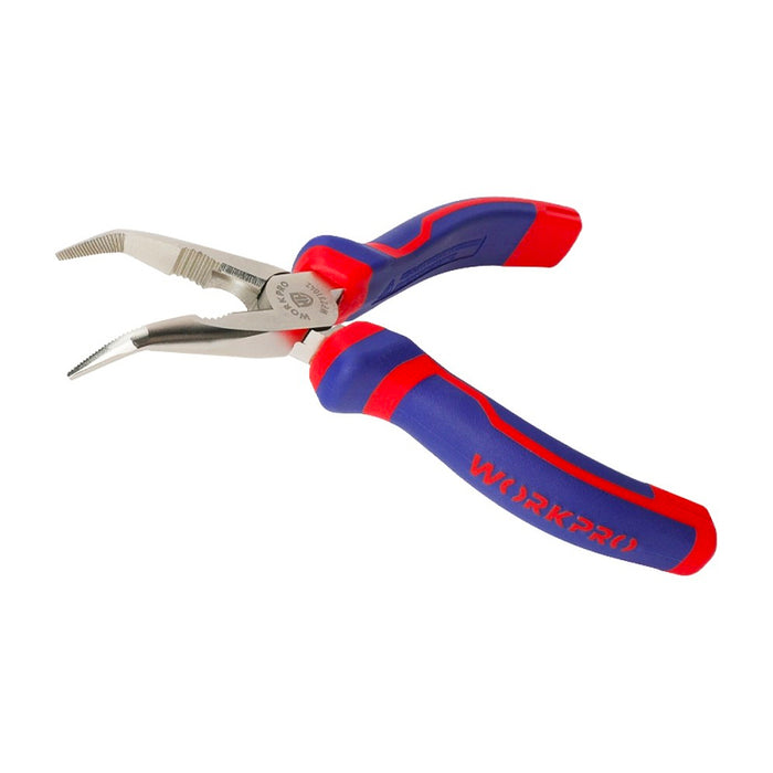 Kìm mỏ nhọn mũi cong tay cầm bằng nhựa chống trượt Workpro