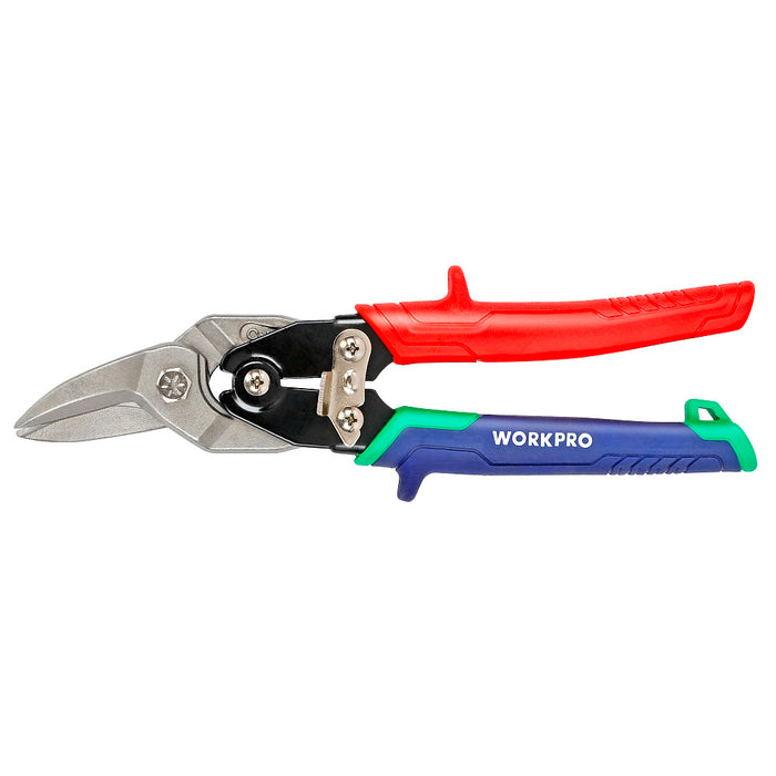 Kéo cắt tôn bằng thép CR-MO cao cấp (Aviation tin snip), thiết kế tiết kiệm lực bóp Workpro