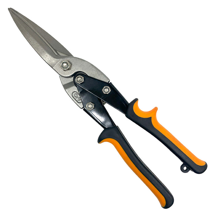 Kéo cắt tôn bằng thép mũi thẳng dài (Aviation tin snip) thiết kế cộng lực Workpro WP214018