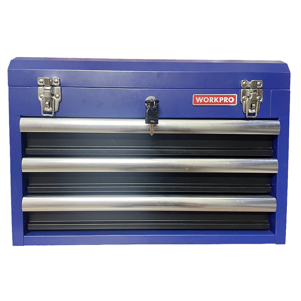Hộp công cụ 3 ngăn, bẳng sắt, kích thước 51x26.5x35cm Workpro WP282006