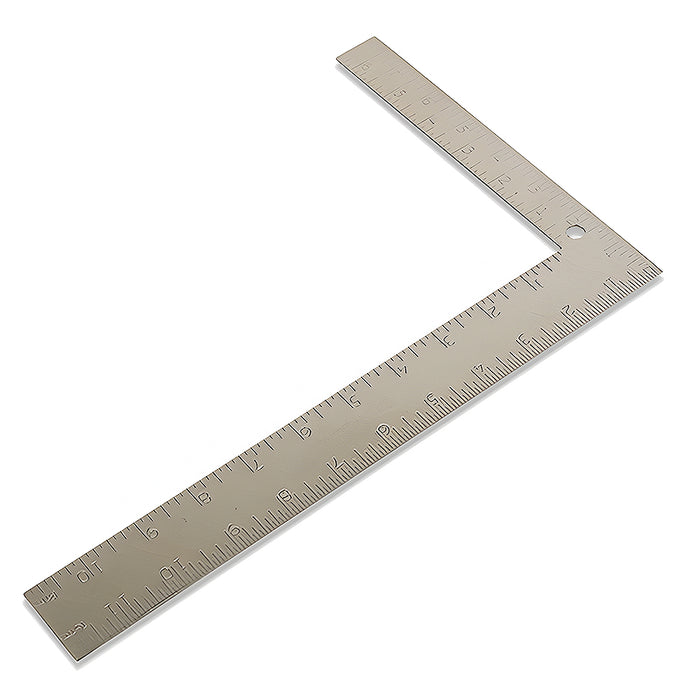 Thước góc vuông bằng thép, số đo inch và met Workpro