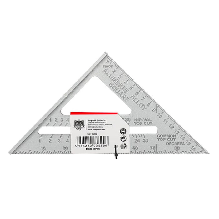 Thước Ê ke tam giác bằng nhôm đúc, 180mm (7 inches) Workpro WP264007
