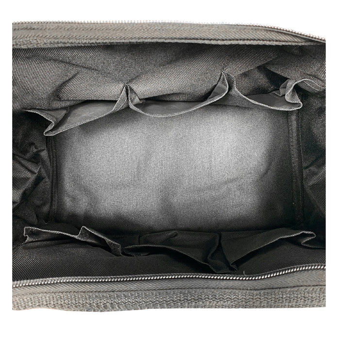 Túi đựng dụng cụ bằng vải bố, khoá kéo ở trên, nhiều ngăn phụ Workpro