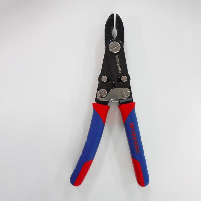 Kìm lật hàm lò xo 2 trong 1, đổi chức năng bằng cách lật tay cầm, dài 8 inch (200mm), thép CR-V Workpro WP231084 (mã cũ W031113)