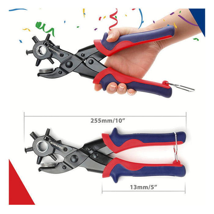Kìm bấm lỗ đa năng 6 đầu Workpro WP231078