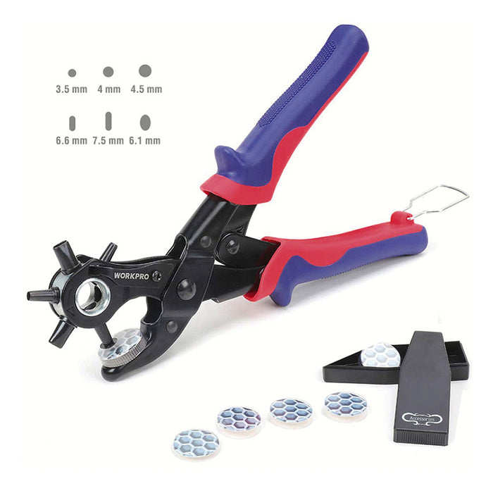 Kìm bấm lỗ đa năng 6 đầu Workpro WP231078