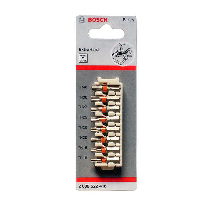 Bộ vặn vít extra hard 25mm đầu Torx (8 món) BOSCH 2608522416