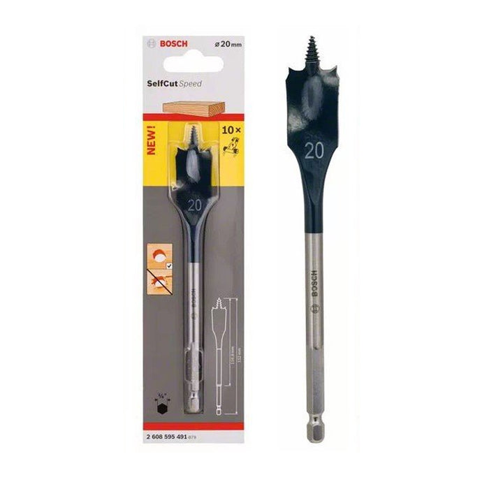 BOSCH 2608595491
Mũi khoét gỗ đuôi cá SELFCUT 20x152mm